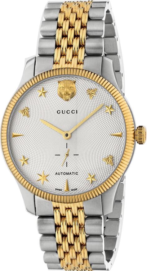 gucci watch stainless steel gold|Gucci g timeless watch 40mm.